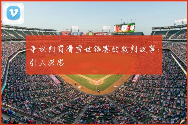 争议判罚滑雪世锦赛的裁判故事，引人深思